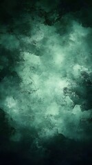 Poster - Abstract teal green textured backdrop with artistic paint strokes and subtle light effect