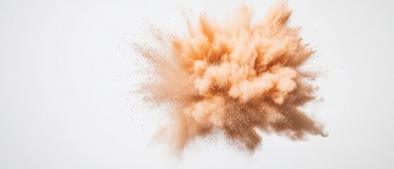 Fototapete - Dynamic Abstract Particle Explosion Powder Dispersion Art for Innovative Visual Content in Marketing and Multimedia Design - Capturing Energy and Motion
