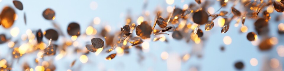 Aufkleber - Dynamic Confetti Burst Metallic Abstract Art in Celebration of Success - Premium Visual for Event Marketing and Modern Corporate Celebrations