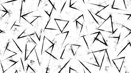 Poster - Abstract Pattern With Black Triangles On A White Textured Background Artistic Graphic Design