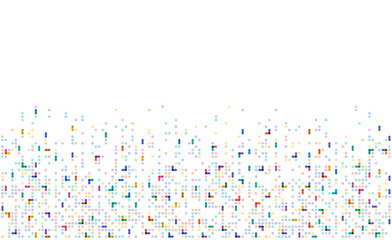 Poster - Colorful dot pixel modern edge background