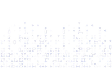 Poster - Digital technology background. Digital data dots gray pattern pixel background