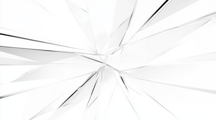 Poster - Abstract Sharp Lines and White Surfaces Forming a Central Point in a Geometric Structure