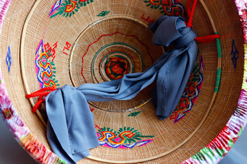 Wall Mural - Traditional vietnamese conical hat.  Tan Chau. Vietnam.