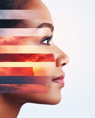 Poster - Modern Health Awareness Collage Vibrant Gradient Layers Featuring Diverse Medical Experts and Icons for Engaging Digital Health Campaigns and Inclusivity Branding