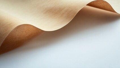 Poster - Textured Paper Wave Abstract