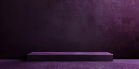 Aufkleber - A sleek minimalist theme with a deep aubergine backdrop, Smooth textures and rich colors, Luxe minimalist style
