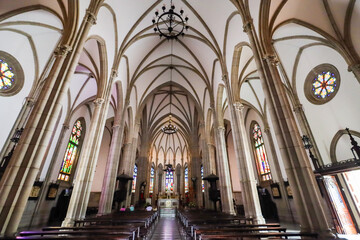 Petrópolis, RJ, Brazil, 02/09/2025 - Cathedral of Saint Peter of Alcantara, Cathedral of Petropólis. The Gothic style church was opened in 1925 