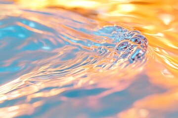 Fototapete - Gradient Flow Aesthetics Dynamic Wave Curves on Smooth Surface - Modern Design Innovation in Digital Art and Marketing for Creative Industries