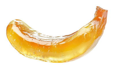 Poster - PNG Banana fruit jelly translucent.