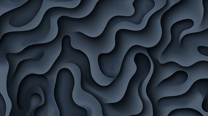 Aufkleber - Abstract dark grey waves, texture background