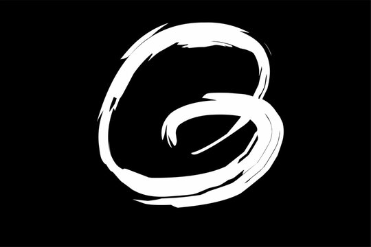 Vector image of handwritten initial letter G. Creative Alphabet Letter G Logo Design with Icon Vector Illustration