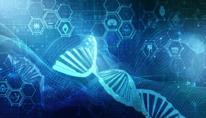 Wall Mural - science and medical background