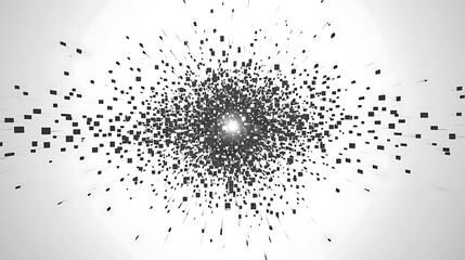 Poster - abstract data burst, digital background