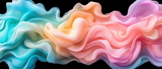 Wall Mural - Pastel Abstract Swirls Background Texture