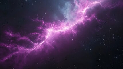 Poster - A vibrant cosmic scene featuring swirling purple and blue nebulae against a dark star-filled background, evoking the beauty of the universe.