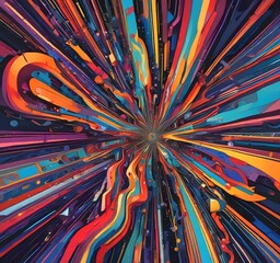 Fototapete - Illustration of abstract technology background.