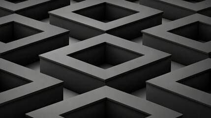 Poster - Abstract Grey Square Pattern Background Design