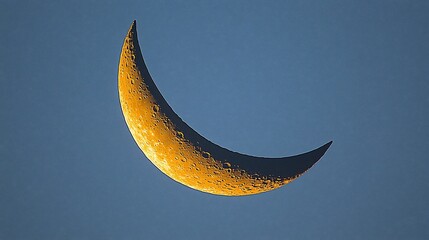 Aufkleber - Crescent moon, night sky, celestial body, peaceful background, astronomy