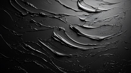 Poster - Dark abstract paint texture, strokes, background, design