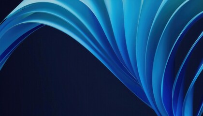 Leinwandbilder - abstract blue wave pattern background for modern design, digital art concept, fluid curve texture for web or branding
