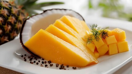 pineapple and mango