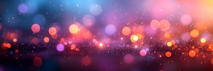 Wall Mural - a subtle shimmer effect with blurred circles fading into a pale lavender backdrop.