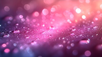 Wall Mural - a subtle shimmer effect with blurred circles fading into a pale lavender backdrop.