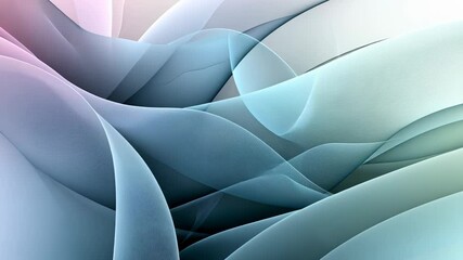 Poster - Flowing curves and soft colors blend harmoniously, inviting viewers into a serene and calming visual experience