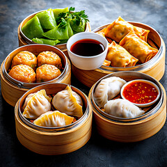 Wall Mural -  flavorful chinese dim sum selection