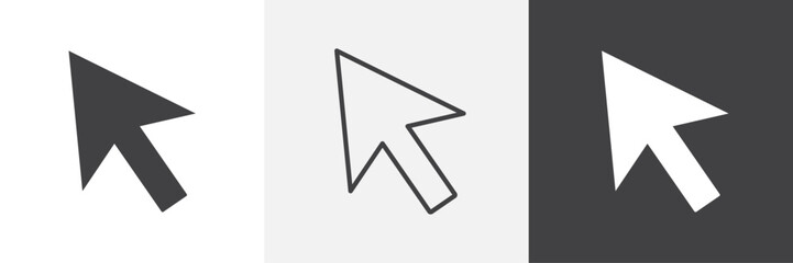 Fototapete - Cursor vector icons collection graphic designs for ui designs