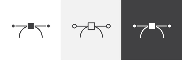 Fototapete - Vector vector icons collection graphic designs for ui designs