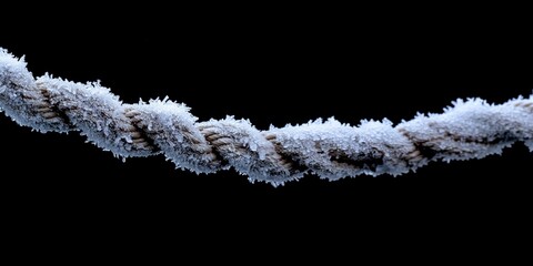 Wall Mural - Frosted Rope on Black
