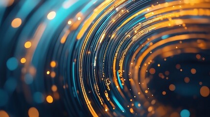 Poster - Dynamic light patterns abstract background digital art futuristic environment close-up viewpoint visual energy flow