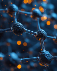 Poster - Molecular visualization of carbon nanotubes with glowing nodes