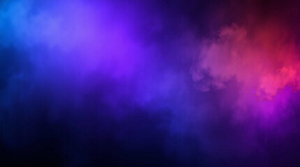 Poster - Abstract smoky background featuring vibrant blue purple and red gradient