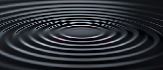 Poster - Close-up of concentric water ripples creating soothing reflections.