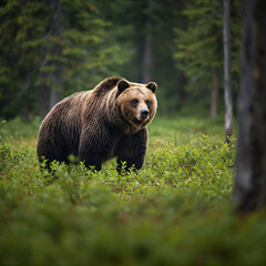 brown bear in the forest