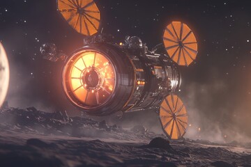 a team of astronauts advancing space technology, preparing for interstellar travel