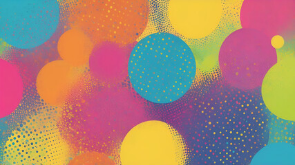 Wall Mural - abstract background with circles