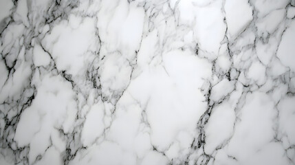 Poster - White marble wallpaper with black and white marble patterns and abstract surface design