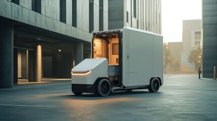 Poster - AI-powered eco-friendly delivery innovations, enhancing efficiency in last-mile logistics, reducing carbon footprint, promoting sustainable urban transport solutions.