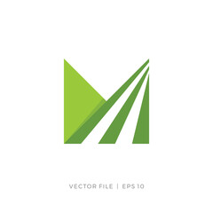 Poster - Letter M street way logo
