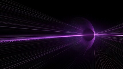 Poster - Purple light tunnel, cosmic background, abstract art