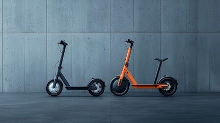 Poster - Urban Micro-Mobility Innovations, exploring electric bikes and scooters, promoting sustainable transportation, enhancing city accessibility, fostering eco-friendly commuting options