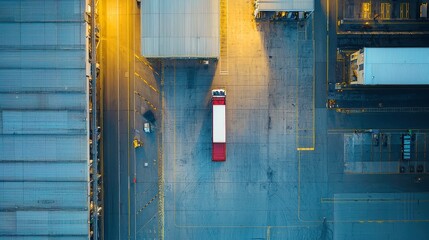 Poster - Sustainable Logistics Hubs Powered by Green Energy, innovative centers optimizing transportation efficiency, utilizing renewable resources for eco-friendly operations, enhancing urban sustainability