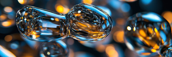 Poster - Refraction of Light Through Translucent Glass Objects