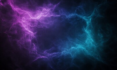 Leinwandbilder - A vibrant abstract background showcasing swirling shades of purple and blue, evoking a sense of energy and depth.
