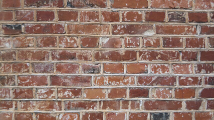 Wall Mural - brown red brick wall close up