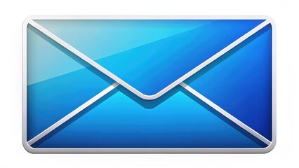 Poster - Blue Email Envelope Icon